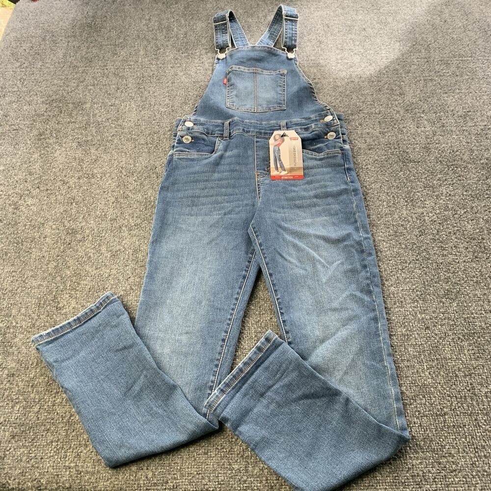 NWT Levi's Girlfriend Overalls Stretch Slim Fit Youth Girls Size 12 Regular